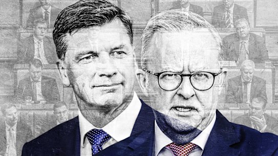 A bad case of bipartisan support … Prime Minister Anthony Albanese and Opposition Leader Angus Taylor.