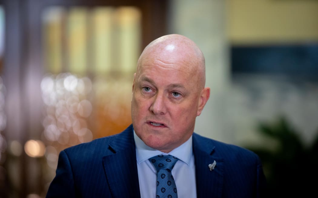 Prime Minister Christopher Luxon speaks to media about the latest fuel stocks update.